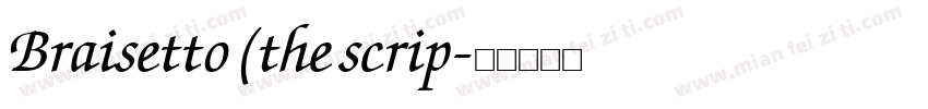 Braisetto (the scrip字体转换